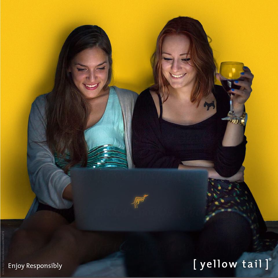 yellow tail 2 girls