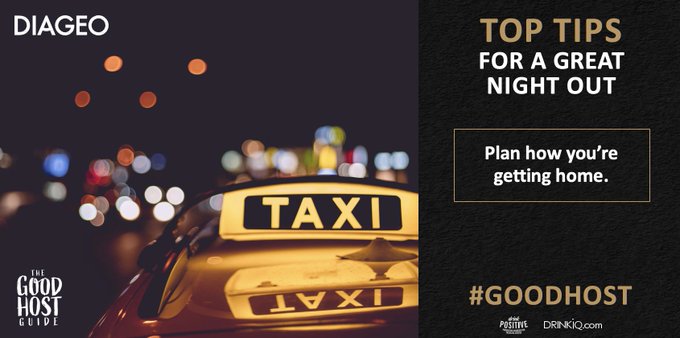 diageo tips for great night out